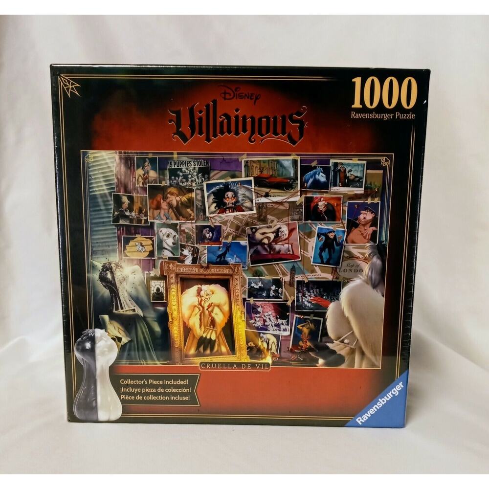Ravensburger Puzzle Disney Villainous Cruella De Vil 1000 Pieces Collector’s